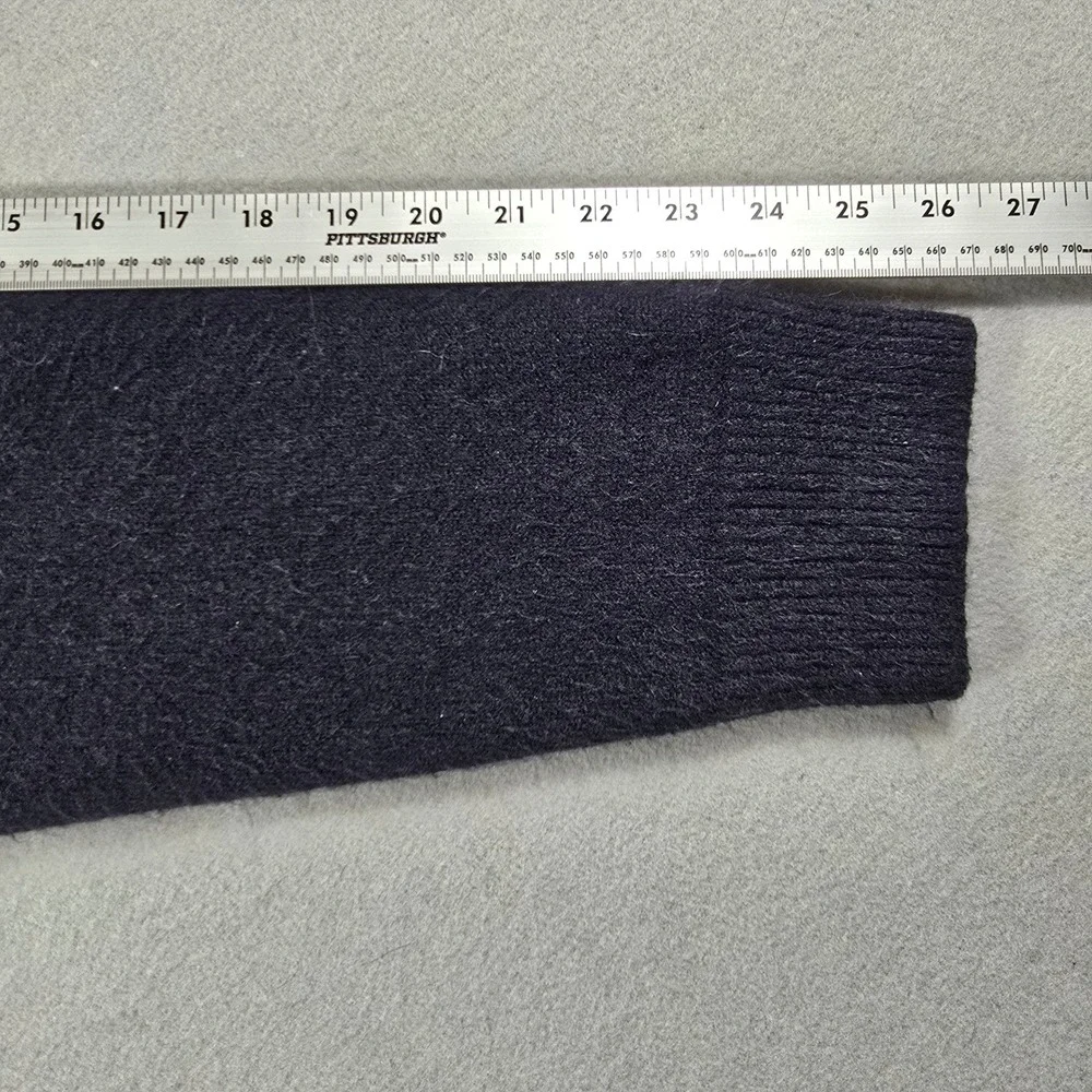 Goodfellow & Co Mens XL Orange Navy Blue Sweater Colorblock Crew Neck Soft Knit